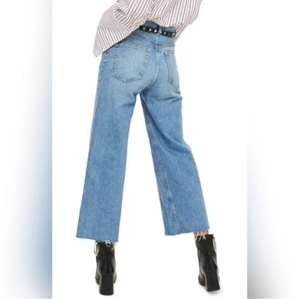 Topshop Moto Wide Leg- High Rise Jeans